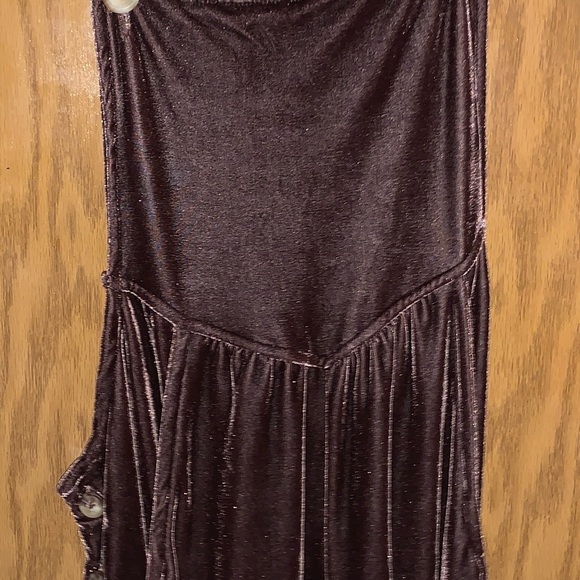 Easel crushed velvet brown romper size large - Picture 15 of 15